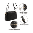 thumbnail image 2 of Bolso Bandolera para Mujer Malubero Con Bolsillo Color Negro, 2 of 4