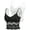 Black+White, variant on 2 Pack Women's Floral Lace Bralette Deep V Sexy Racerback Lace Bra with Removable Padded Crop Top Everyday Bra
