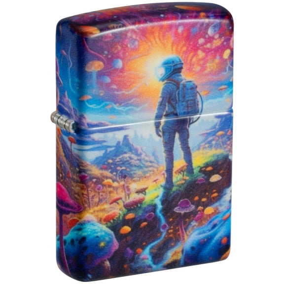 Zippo 46433 Mushroom Forest Design Metal Windproof Pocket Lighter
