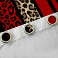 thumbnail image 5 of Feelyou Fashion Red Abstract Black Out Curtains, Cheetah Leopard Print Curtains Pack of 2 (42x63 Each), Chic Polkadots Bedroom Curtains, Blackout Curtains Room Decor, 5 of 7