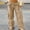 Khaki, variant on Danhjin Green Women's Cargo Pants Lightweight Cargo Pants Soft Stretch Baggy Casual Streetwear Travel Hiking