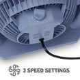 thumbnail image 5 of Holmes Blizzard Air Circulator Fan, 3 Speeds, 90° Tilt, Removable Grill, Smoky Blue, 5 of 9