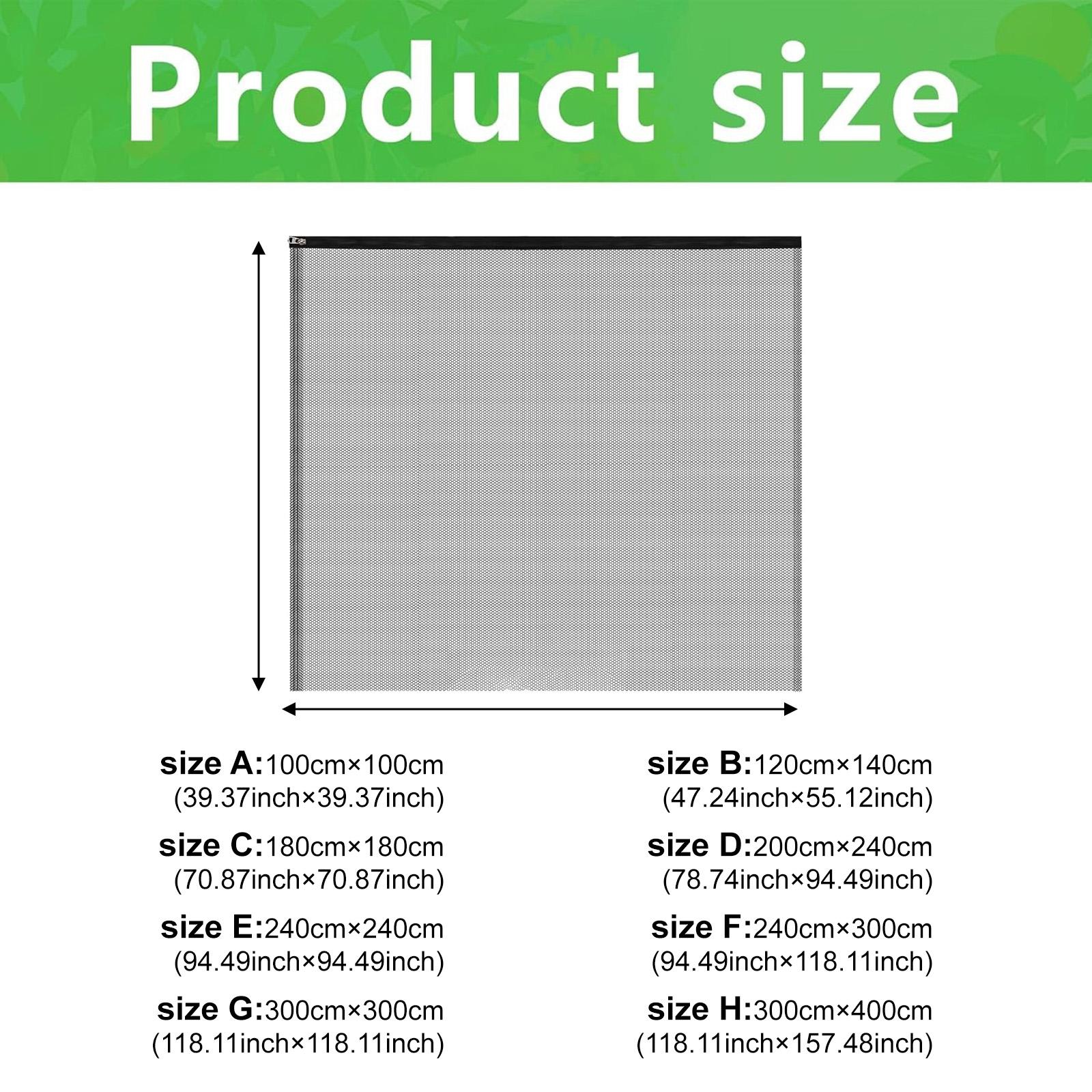 CarpNettore Fruit Tree Netting Cover, Fruit Protection Bag, Fine Mesh, Screen Barrier Garden 2.4x2.4m