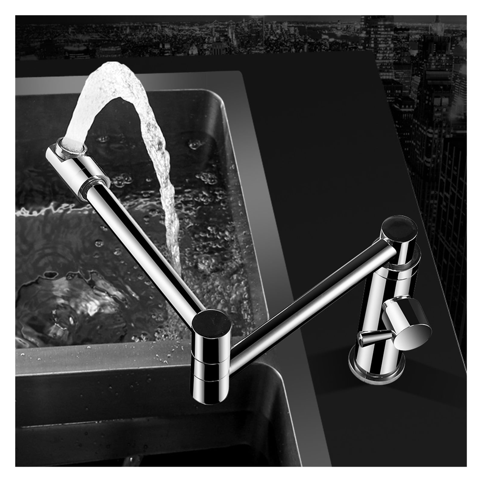 Brass Kitchen Faucets Single Cold Water Tap For Kitchen Single Lever Water Mixer 360 Rotate Sink Pot Filler Faucet