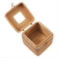 thumbnail image 2 of Cubierta Cuadrada para Caja de Pañuelos de Ratán, Soporte para Pañuelos Faciales de Mimbre Tejido A Mano con Tapa Abatible, para Baño, Oficina y Hogar, 2 of 5