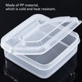 thumbnail image 3 of Flip Top Cheese Container, Durable Square 3Pcs Large Capacity Space Saving Food Storage Box  For Refrigerator, 3 of 8