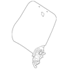 Genuine OE Mitsubishi Seat Back Cover - MR613896