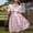 002 Pink, variant on Women's Oktoberfest Carnival Costumes Dress German Bavarian Beer Girl Dirndl Dress Halloween Costumes