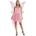 thumbnail image 1 of Robe de Fée Forêt pour Femmes Robe à Paillettes Tenues Elf Robe avec Ailes Rose TTG, 1 of 5