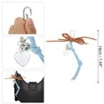 thumbnail image 2 of Unique Bargains 1 Pc Handbag Charm Knot Heart Bag Charm Brown Blue, 2 of 5