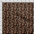 thumbnail image 4 of oneOone Cotton Flex Chocolate Brown Fabric Floral Craft Projects Decor Fabric Printed By The Yard 40 Inch Wide, 4 of 4