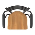 thumbnail image 3 of Holland Bar Stool  30 in. 415 Jackie Arms Swivel Bar Stool with Black Wrinkle & Medium Maple Seat, 3 of 3