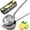 Large, variant on SHUWND Lemon Squeezer Stainless Steel with Heavy Duty Solid Metal Squeezer Bowl Large Manual Citrus Press Juicer and Lime Squeezer Stainless Steel