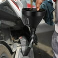 thumbnail image 2 of 2 sets,3 Pcs Automotive Funnels Set, Wide Mouth Fuel Funnels, Plastic Long Neck Oil Funnel, Flexible Right Angle Funnels, with Detachable Spout and Filter for Water/Gasoline/Coolant/Engine Oil, 2 of 5