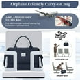 thumbnail image 5 of Weekender Bags for Women, Travel Duffel Bags with Shoe Compartment, Personal Item Travel Bag for Airlines, Carry on Overnight Tote Bag for Women, Dark Blue, 5 of 8