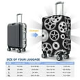 thumbnail image 4 of Hirioo Metallic Gears for Elasticity Suitcase Cover (No luggage Included) Durable Luggage Protector Fits 18-32 Inch Luggage-X-Large, 4 of 7
