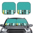 thumbnail image 2 of Haiem Cute Cat Paw And Dog Car Windshield Sun Shade (2 Pieces) Foldable Windshield Sun Shade Car Accessories for Truck SUV Pickup-Large, 2 of 7