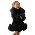 thumbnail image 4 of GEZHEN Children's Faux Fur Coat Imitation Mink Fox Hair Thickened Cotton Jacket Toddler Girls Jacket Fall Winter Toddler Kids Fleece Collar Soild Jackets Warm Woolen Jacket Coats, 4 of 6