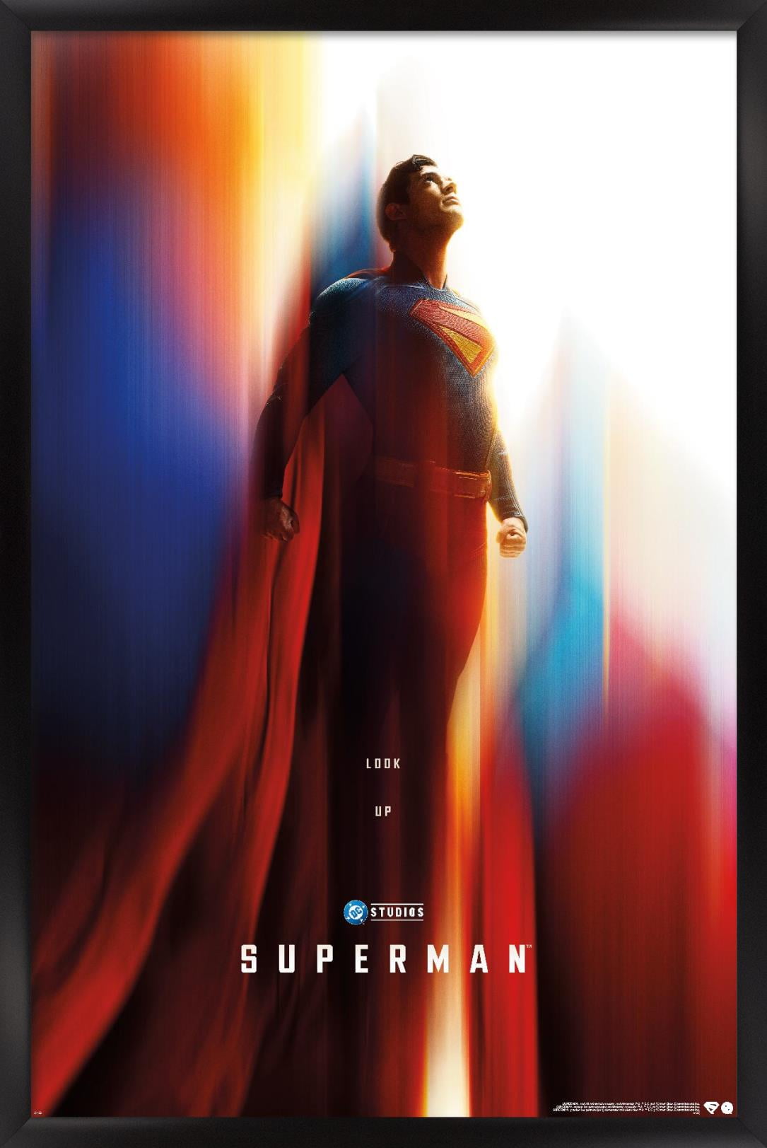 DC Studios Superman (2025) - Superman Teaser One Sheet Wall Poster, 22.375" x 34" Framed