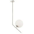 thumbnail image 6 of Home Decor Ryland 1 Light Chrome And Frosted White Glass Pendant, 6 of 7