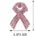 thumbnail image 4 of Pink Ribbon Brooch Pins for Women Breast Cancer Awareness Brooch Lapel Pins Pink Ribbon Bow Pins Brooch Love Careful Fashion Jewelry, 4 of 6