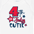 thumbnail image 4 of Inktastic 4th of July Cutie with Stars Boys or Girls Baby Bodysuit, 4 of 5