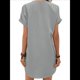 thumbnail image 2 of Camisa de Verano para Mujer, de Algodón y , con Cuello en V, Informal, de Corta, Holgada, Color Gris , Talla XXL, 2 of 5