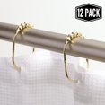 thumbnail image 4 of Ganchos anchos para anillos de cortina de ducha, acero inoxidable, juego de 12, 4 of 8