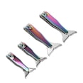 thumbnail image 1 of Nail Cutter, Long Handle Portable 4pcs Nail Clipper Set Stainless Steel  For Home, 1 of 8