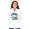 thumbnail image 3 of Vintage Football Athlete Smurf Zip Up Hoodie Men's Women's Brisco Brands M, 3 of 6