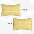thumbnail image 4 of EasygdpYellow Gingham Polyester Fiber Double-Sided Pillowcase,Super Soft,Comfortable And Luxurious Pillowcase,Not Easy To Break Or Deform- 16"X24", 4 of 9