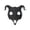 A001- Black, variant on Halloween and Party Supplies, Scary Halloween Mask, Mask for Masquerade Party, Scary Halloween, Gray Ram Demon Skull Dress Up Prop, 11X11 in Gothic Textured Halloween Mask with