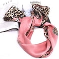 thumbnail image 5 of Bufanda de seda de morera 100% pura 43" (~109,2 cm) Bandana y chal ligeros y cuadrados grandes - Diadema para mujer ER, 5 of 5