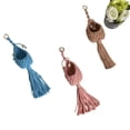 thumbnail image 2 of Odies Air Plants Holders Air Fern Macrame Plant Hanger Indoor Hanging Planter Basket for Tillandsias Display Air Plant Stand, Boho Home Decoration Gift Idea,Blue,15.7 Inch, 2 of 7