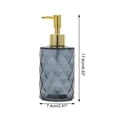 thumbnail image 4 of Unique Bargains 1 Pc Reusable Diamond-shaped Soap Dispenser 11.16oz Gray Gold Tone, 4 of 6