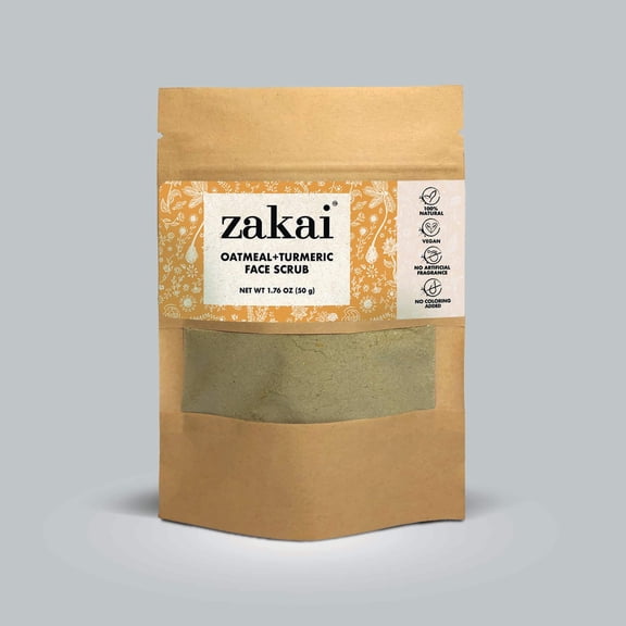 Zakai Oatmeal Turmeric Face Scrub 1.76 oz