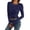 Blue, variant on Women Basic Long Sleeve Tops Crew Neck Stretch Slim Fit Backless Tops Long Sleeve Pullover Tops Classic Going Out T Shirts Winter Clothes