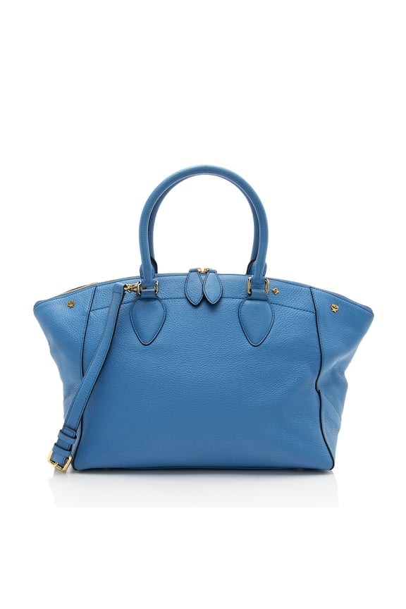 Pre-Owned MCM Leather Charms Tote