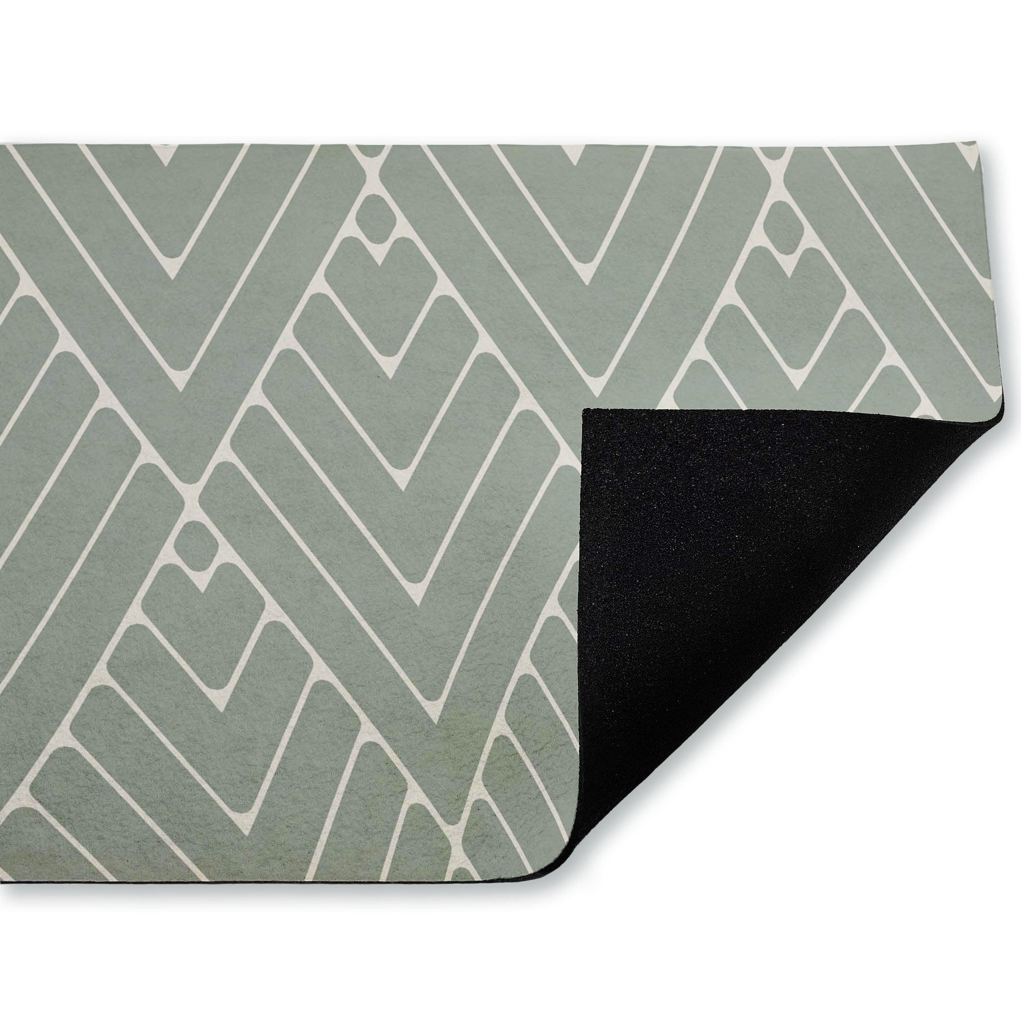 Stupell Industries Sage Diagonals Abstract Printed Outdoor Door Floor Mat, design by SunDance Group LLC