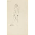 thumbnail image 2 of Adolf Sternschuss 16x24 Black Ornate Framed Double Matted Museum Art Print Titled: Act of Standing Boy (1909), 2 of 5