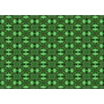 thumbnail image 1 of Ahgly Company Machine Washable Indoor Rectangle Transitional Dark Forest Green Area Rugs, 4' x 6', 1 of 7