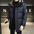 thumbnail image 3 of Chaqueta larga de invierno para hombre 2024, nueva ropa de diseñador, abrigo con capucha súper grueso, chaqueta larga de invierno de lujo, 3 of 4