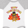thumbnail image 4 of Inktastic Happy Thanksgiving Cute Turkey in Pilgrim Hat Boys or Girls Baby Bodysuit, 4 of 5