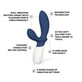 thumbnail image 3 of LELO LOKI Wave 2 Vibrating Prostate Massager for Men Waterproof 12 Settings, Base Blue, 3 of 7