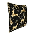 thumbnail image 2 of Kll Christmas Gold Deers Decorative Throw Pillow Covers Velvet Soft For Couch Sofa Bedroom Living Room Outdoor -18"X18", 2 of 8