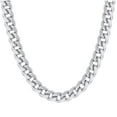 thumbnail image 2 of Sterling Silver Hollow Miami Cuban Chain Rhodium 350 12.5mm-8", 2 of 3