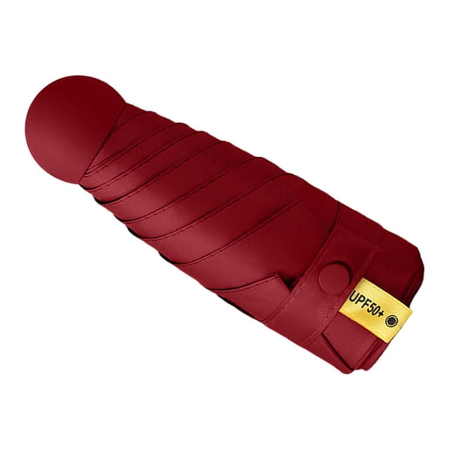 Cateissary Rainy Umbrella Mini Parasol Sun Protection Pocket Sweet Gift Fashionable Convenient Small Style Lightweight Simple Type9 NO9