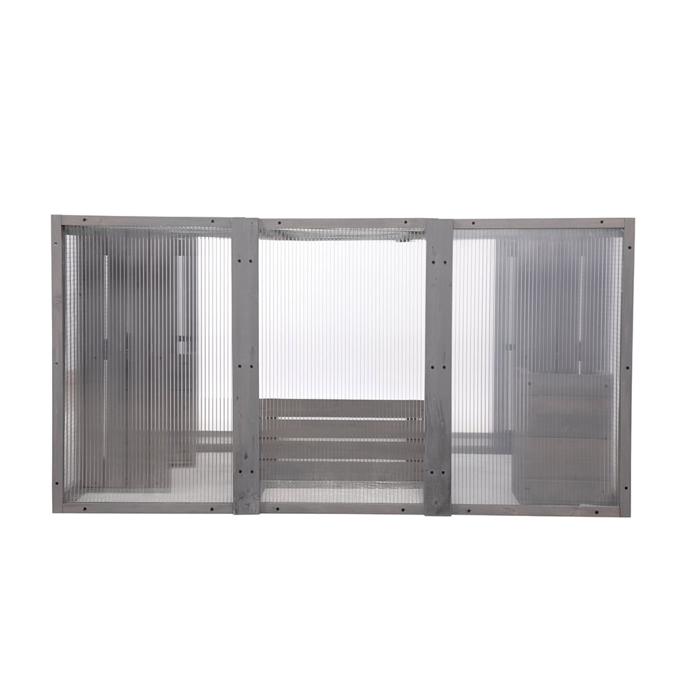 Kadyn Large Wooden Cat Cage with Top Sun Panel, Perch, Wooden Indoor Outdoor Cat Enclosure, Sleeping Box Wooden Outdoor Cat Enclosure, Large Cat House with Perch, Gray Kadyn Large Wooden Cat Cage with Top Sun Panel, Perch, Wooden Indoor Outdoor Cat Enclosure, Sleeping Box Wooden Outdoor Cat Enclosure, Large Cat House with Perch, Gray