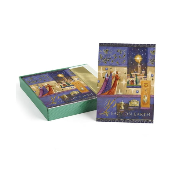 Masterpiece Studios Peace on Earth Collage Holiday Set of 16 Boxed Cards, Multi