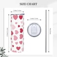 thumbnail image 3 of 20 oz Tumbler Reusable Coffee Travel Mug with Lids and Straws, Leak Proof Coffee Cups Insulated Water Bottles Stainless Steel for Men, Women - Valentines, 3 of 8